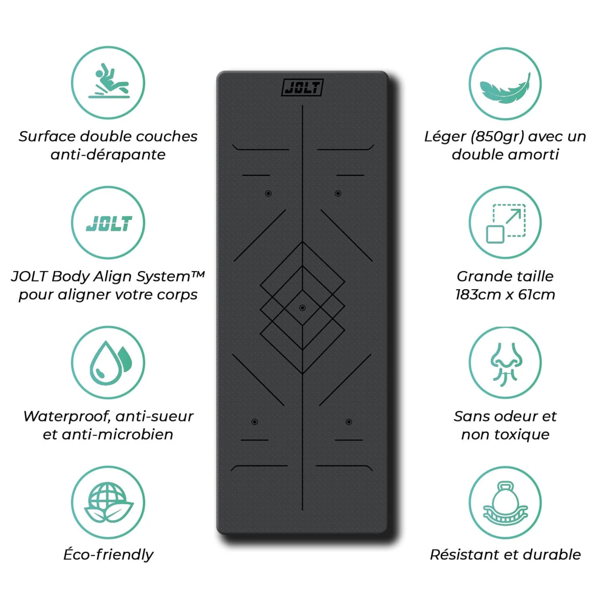 Jolt Mat - Tapis de gym amortissant - Jolt