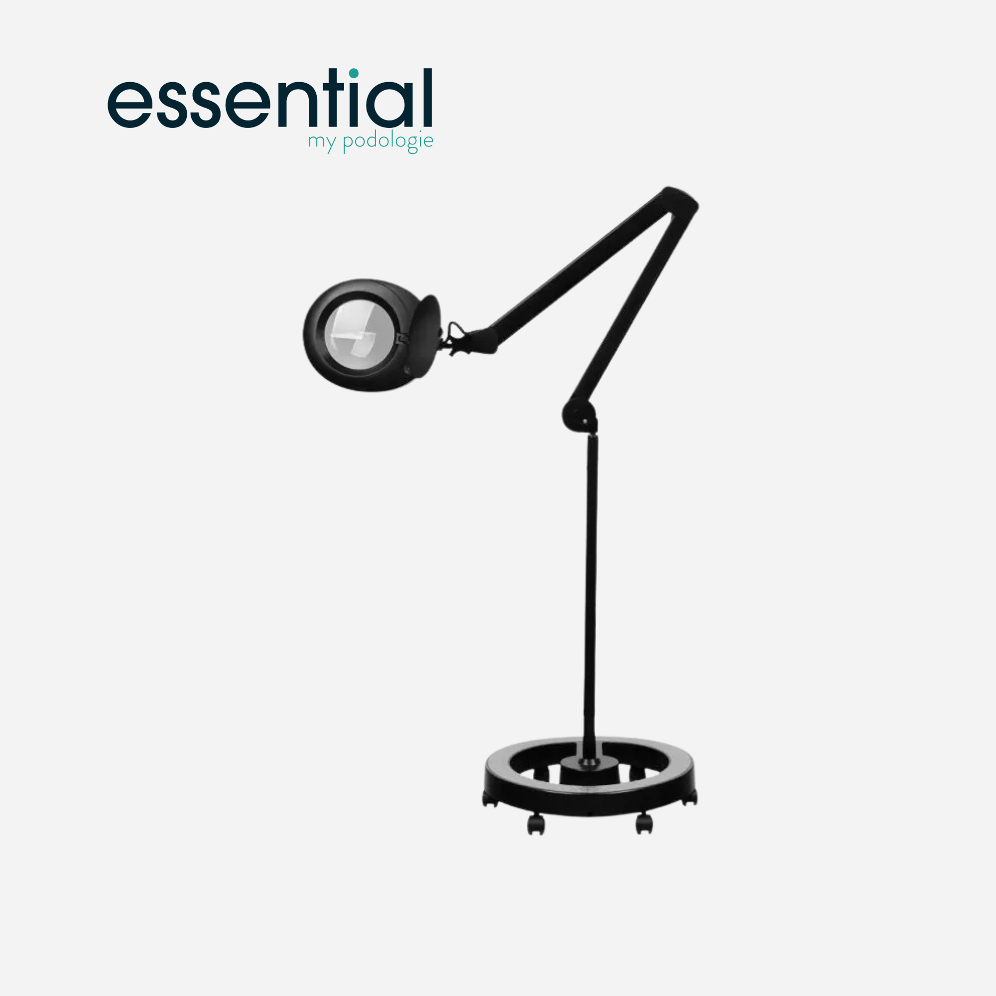Lampe loupe Elegante 6025 avec trépied - Blanc ou noir - Essential by My Podologie