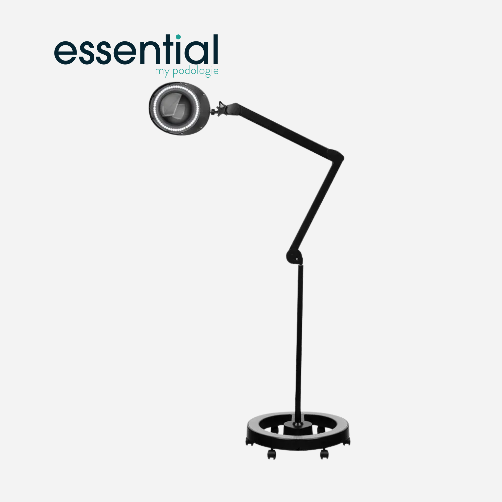 Lampe loupe Elegante 6025 avec trépied - Blanc ou noir - Essential by My Podologie