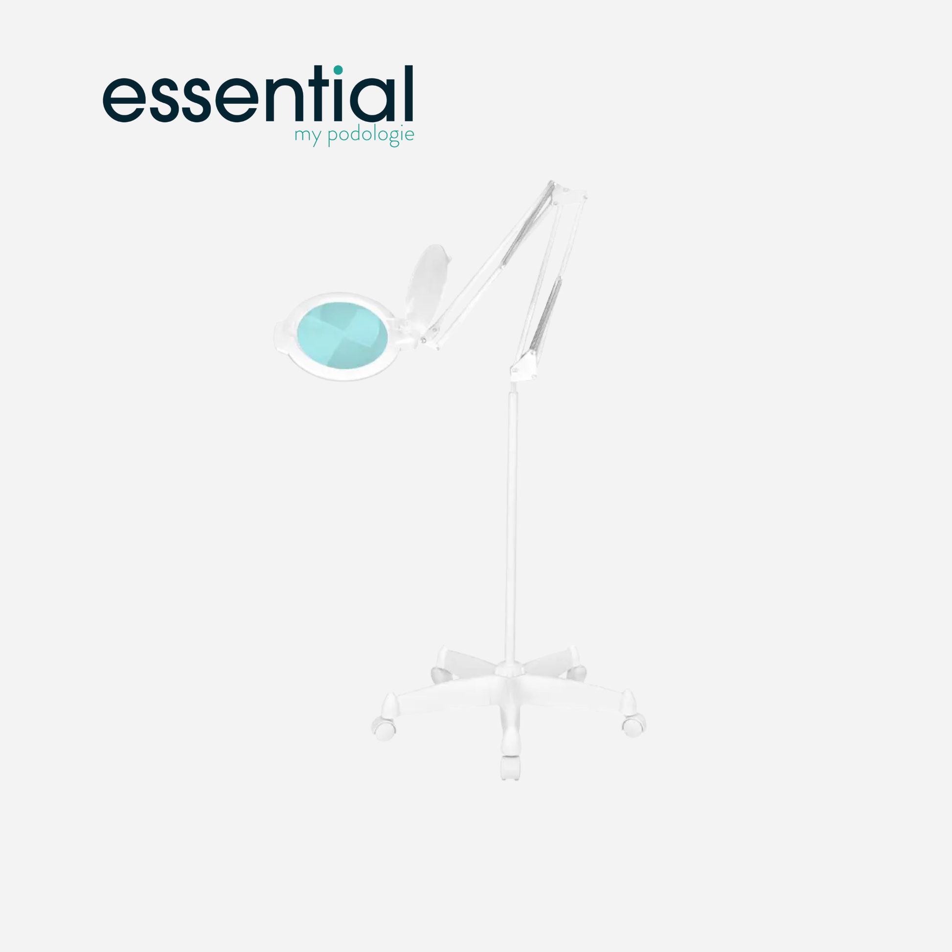Lampe loupe articulée LED Moonlight 8013/6 avec trépied - Blanc ou Noir - Essential by My Podologie - My Médical