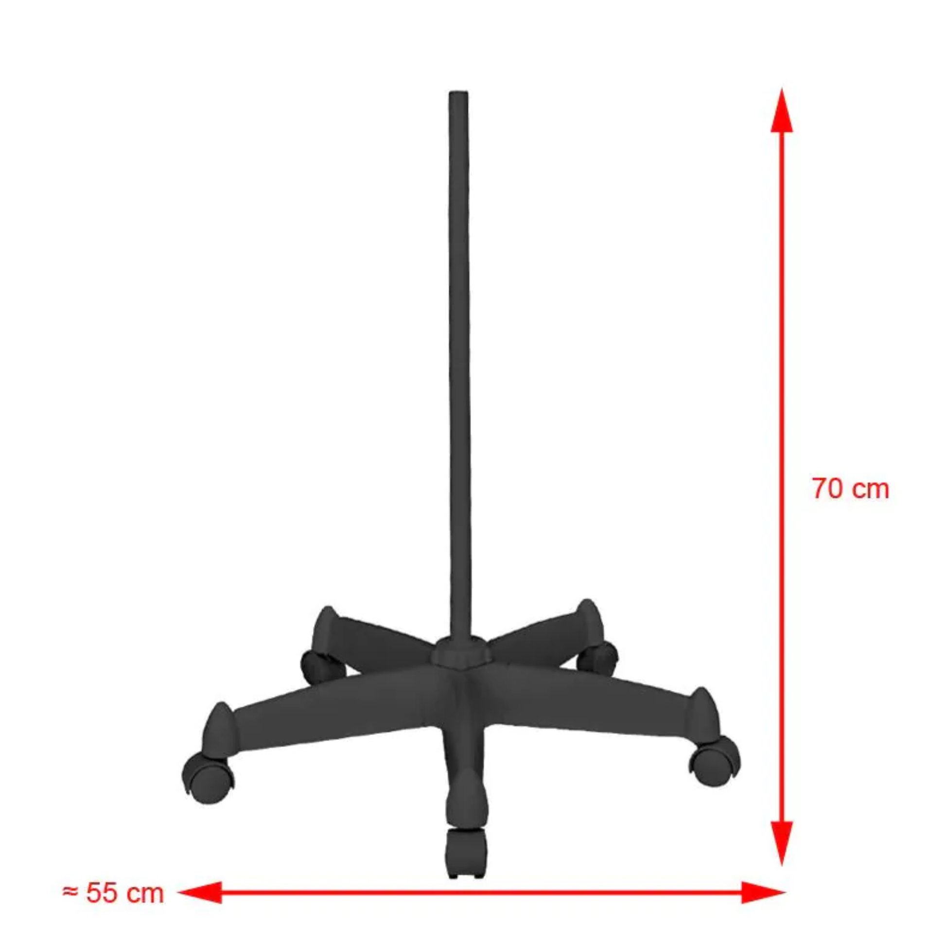 Trépied pour Lampe loupe Moonlight 8013/6 - Blanc ou Noir - Essential by My Podologie - My Médical