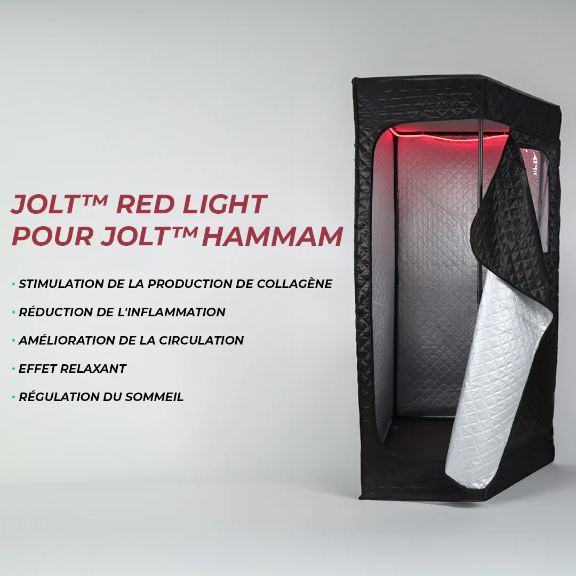 Led lumineuse rouge 3,35 m - Hammam/Sauna - Jolt - My Médical