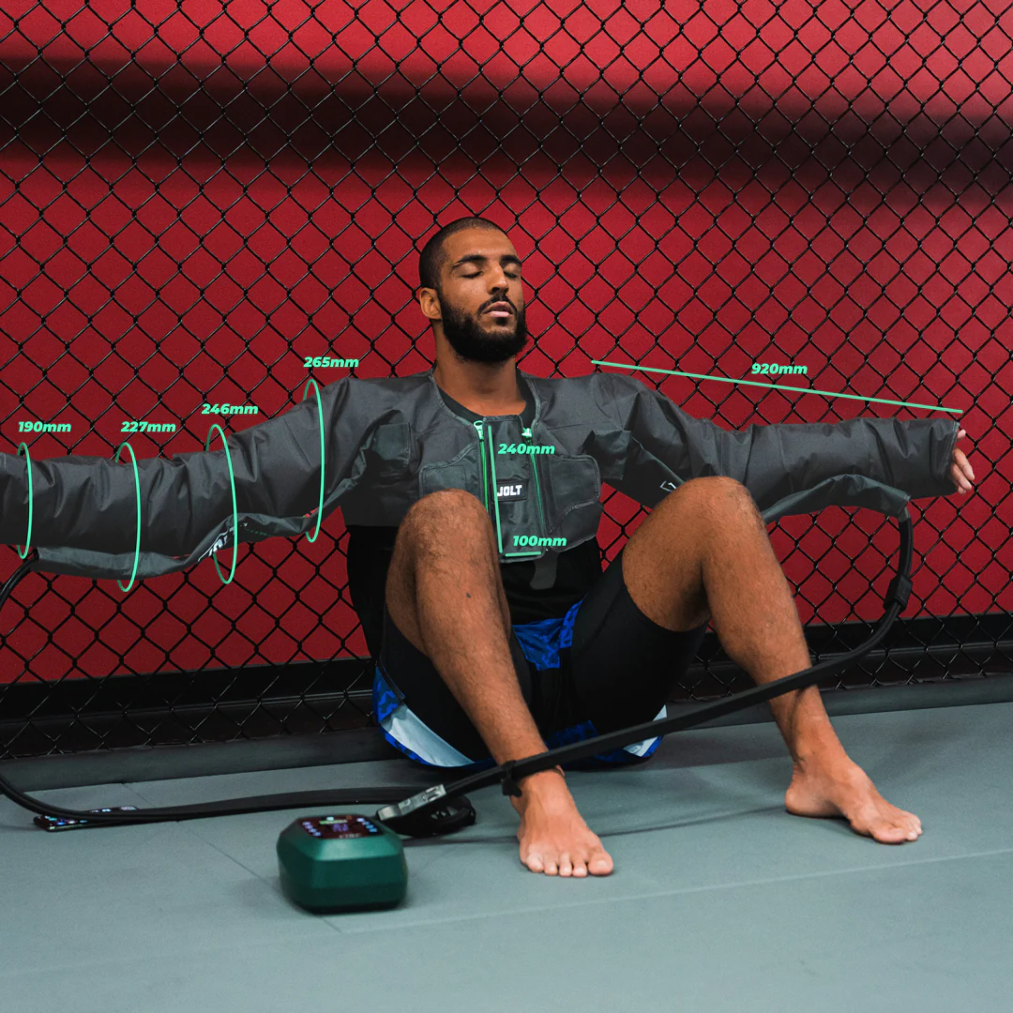 Manchon de pressotherapie bras, épaules, pectoraux - Jolt Wings Duo