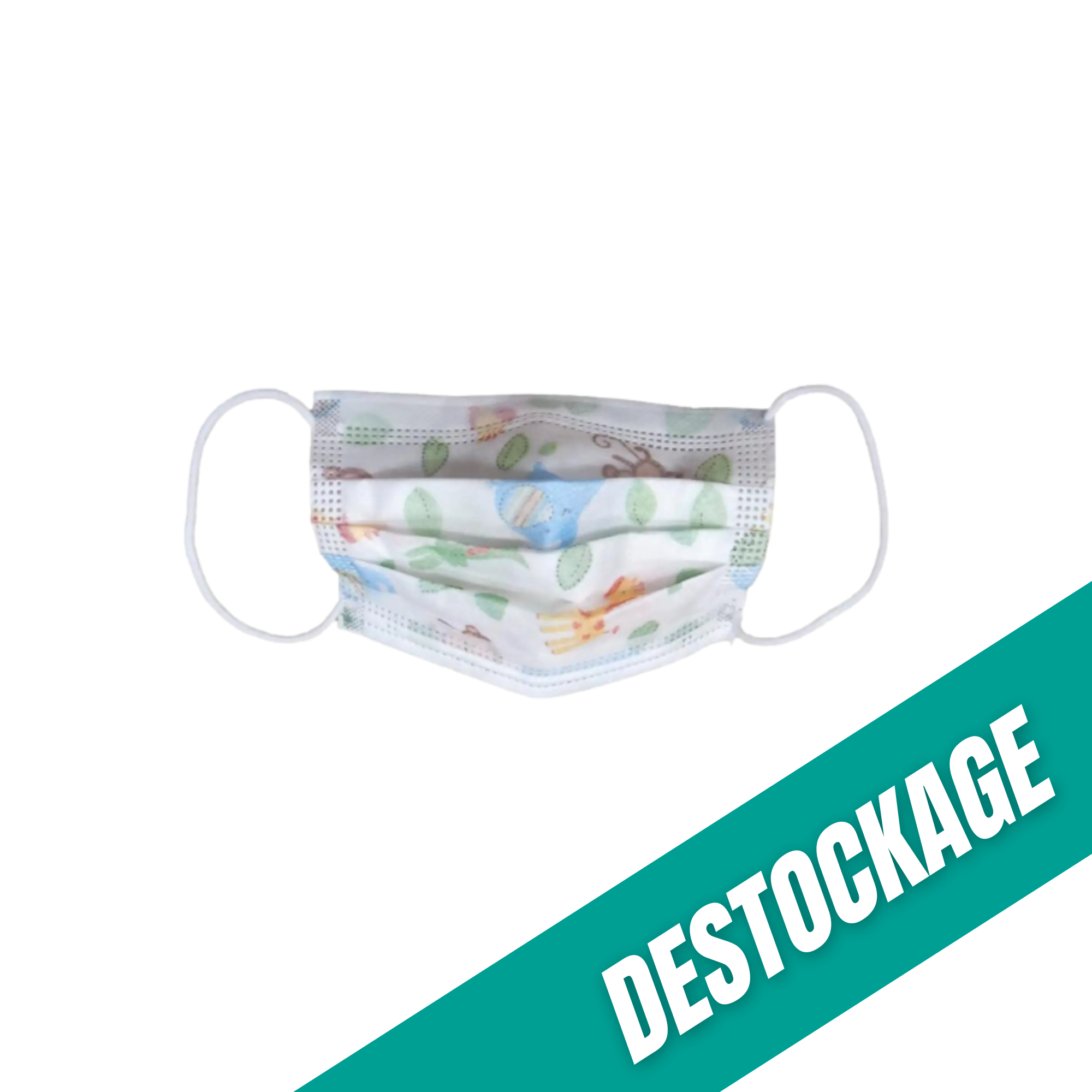 Masques enfant chirurgical 3 plis de type II - Boîte de 50 masques colorés - My Podologie // Date dépassée