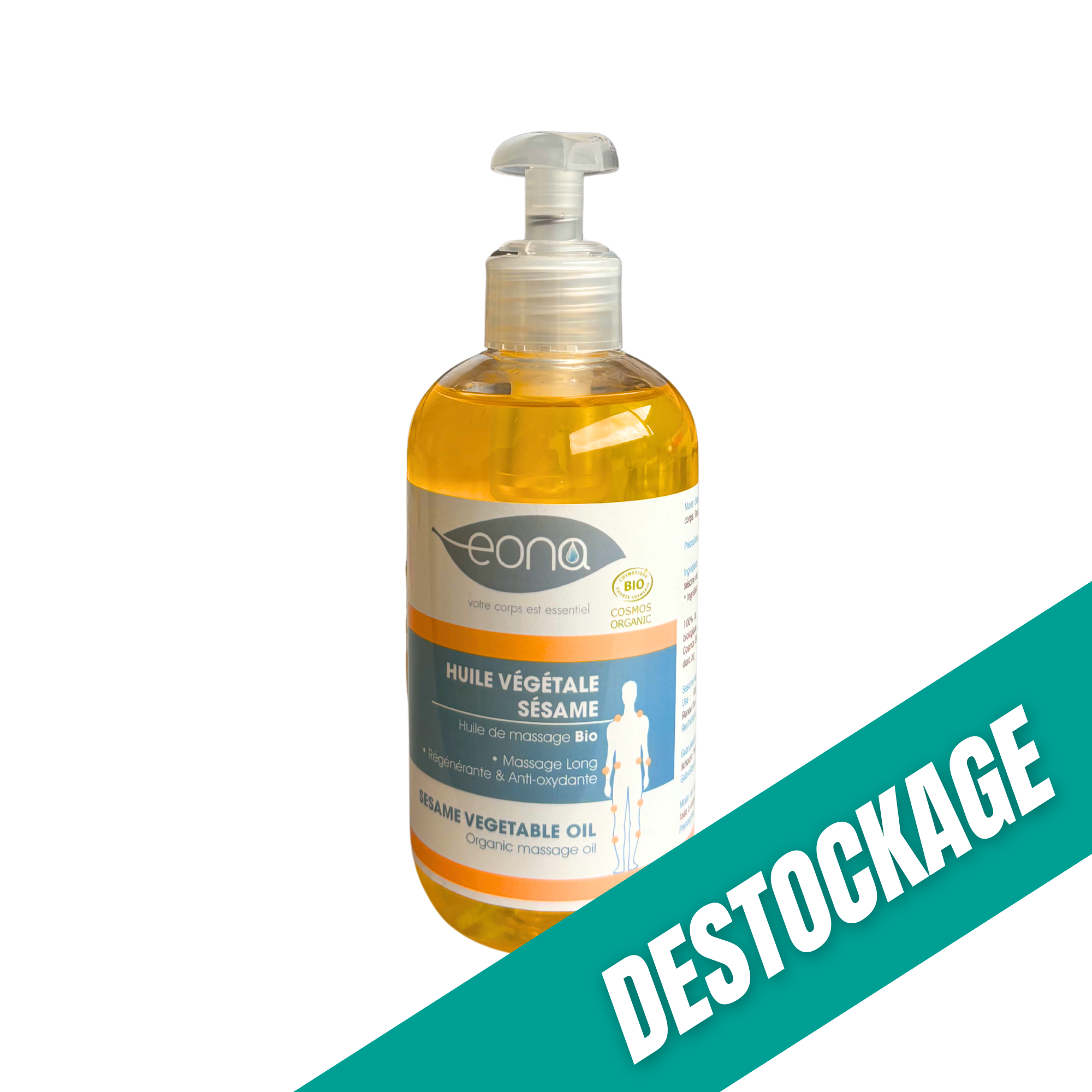 Huile de massage - Sésame - 250 ml - Bio - Eona // Destockage