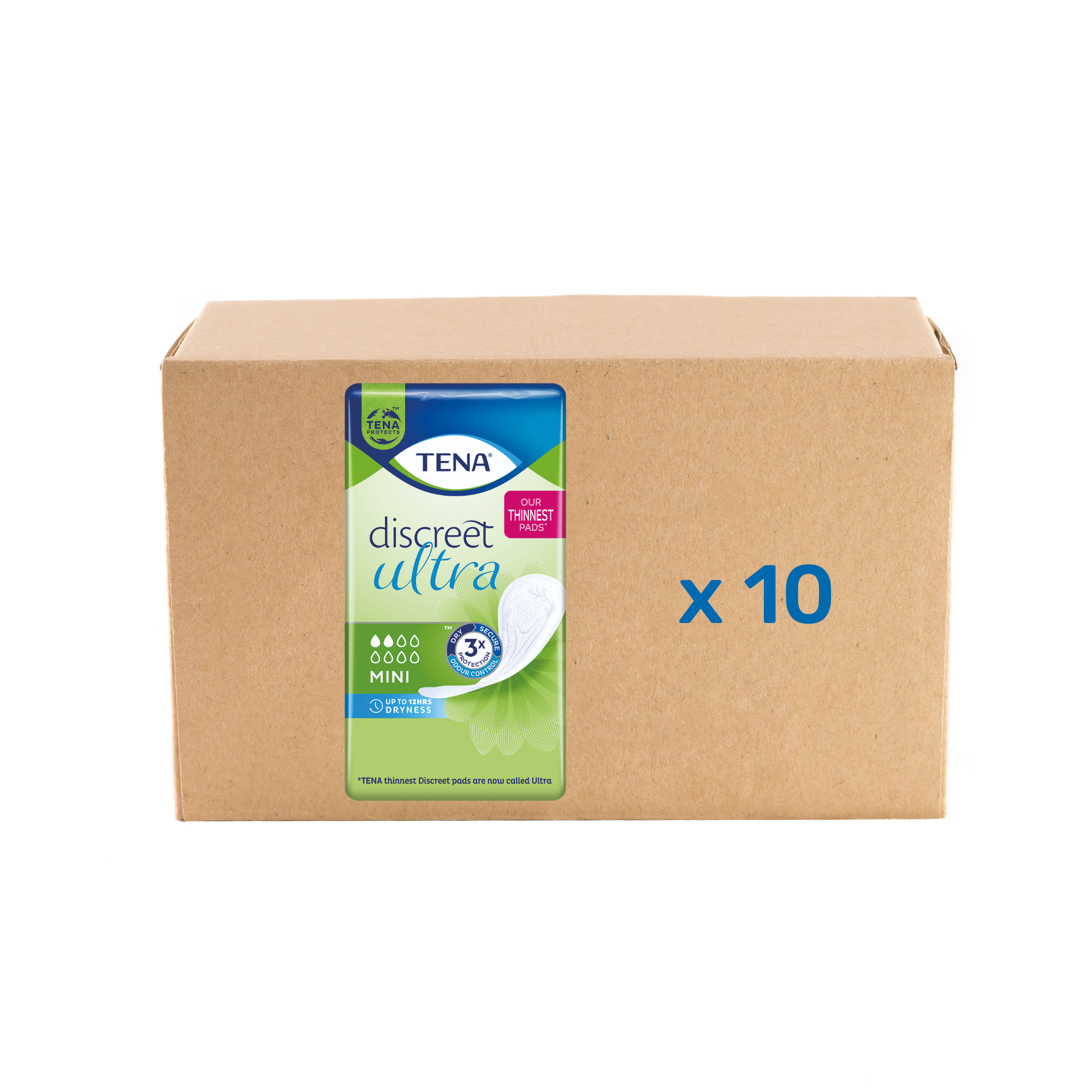 Pack 10x20U Protection Lady Discreet Mini - 2 gouttes - Tena