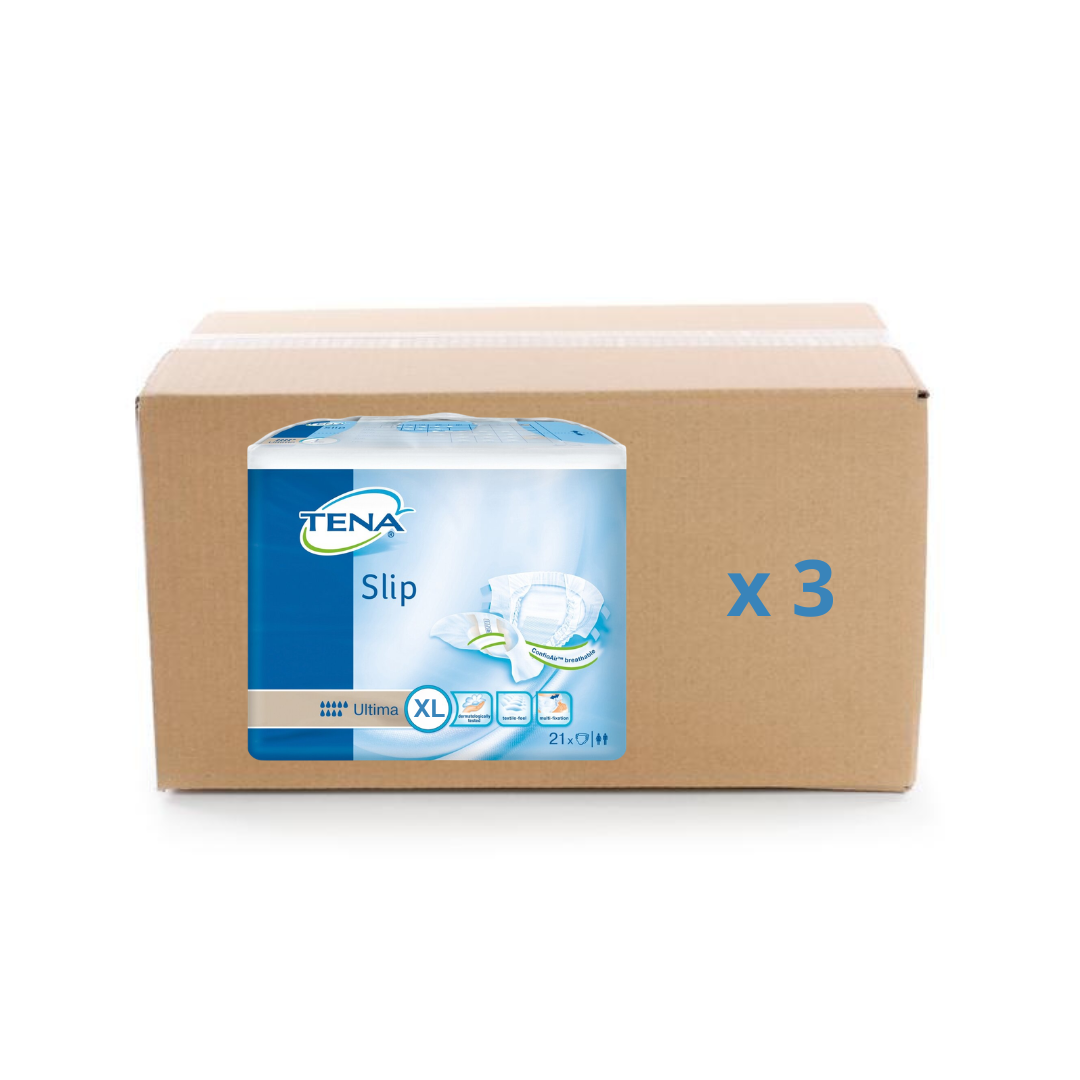 Pack 3x21U Tena Slip Proskin Ultima - 9 gouttes - 3 tailles - Tena - My Médical