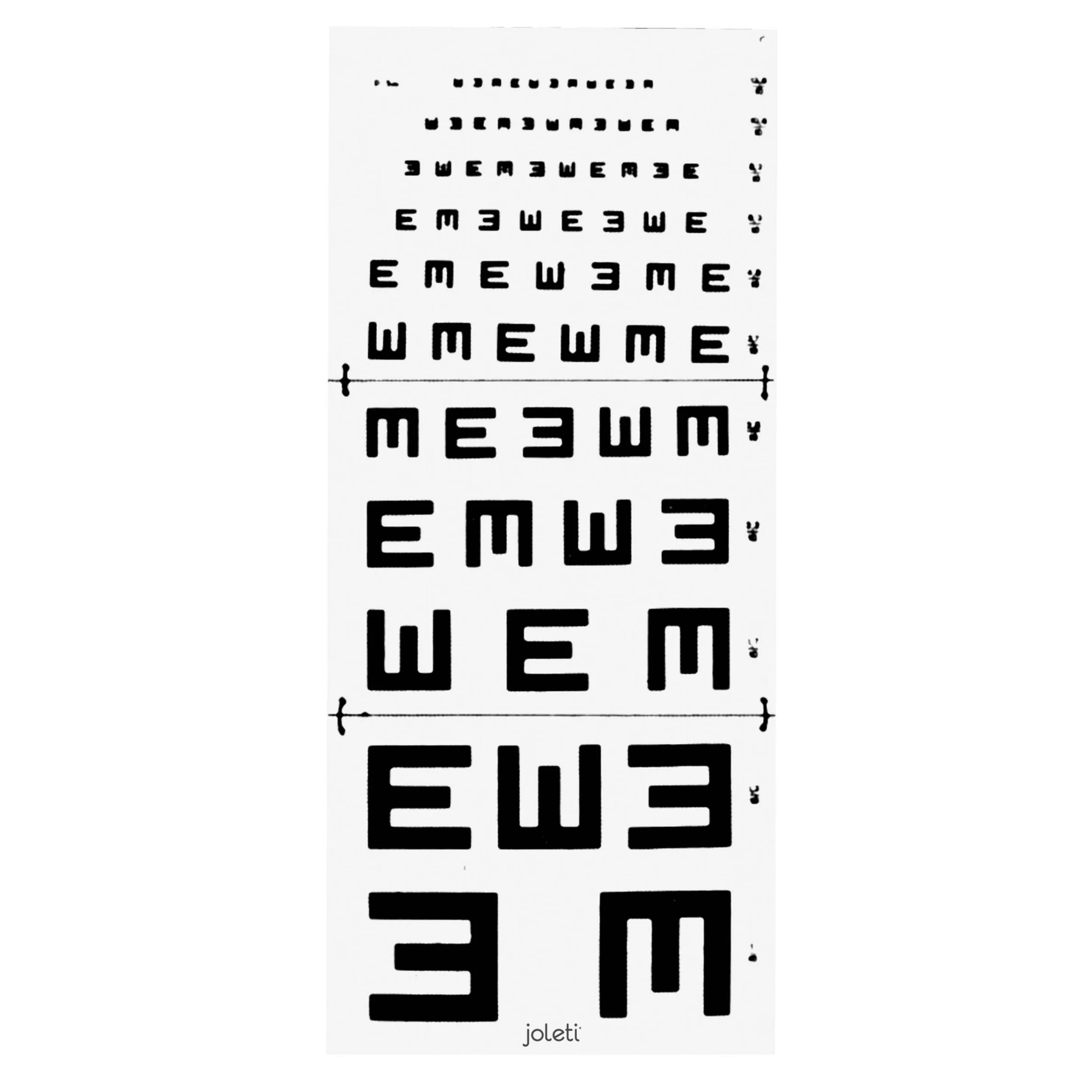 Armaignac Illiterate Reading Test Scale 5M - JOLETI
