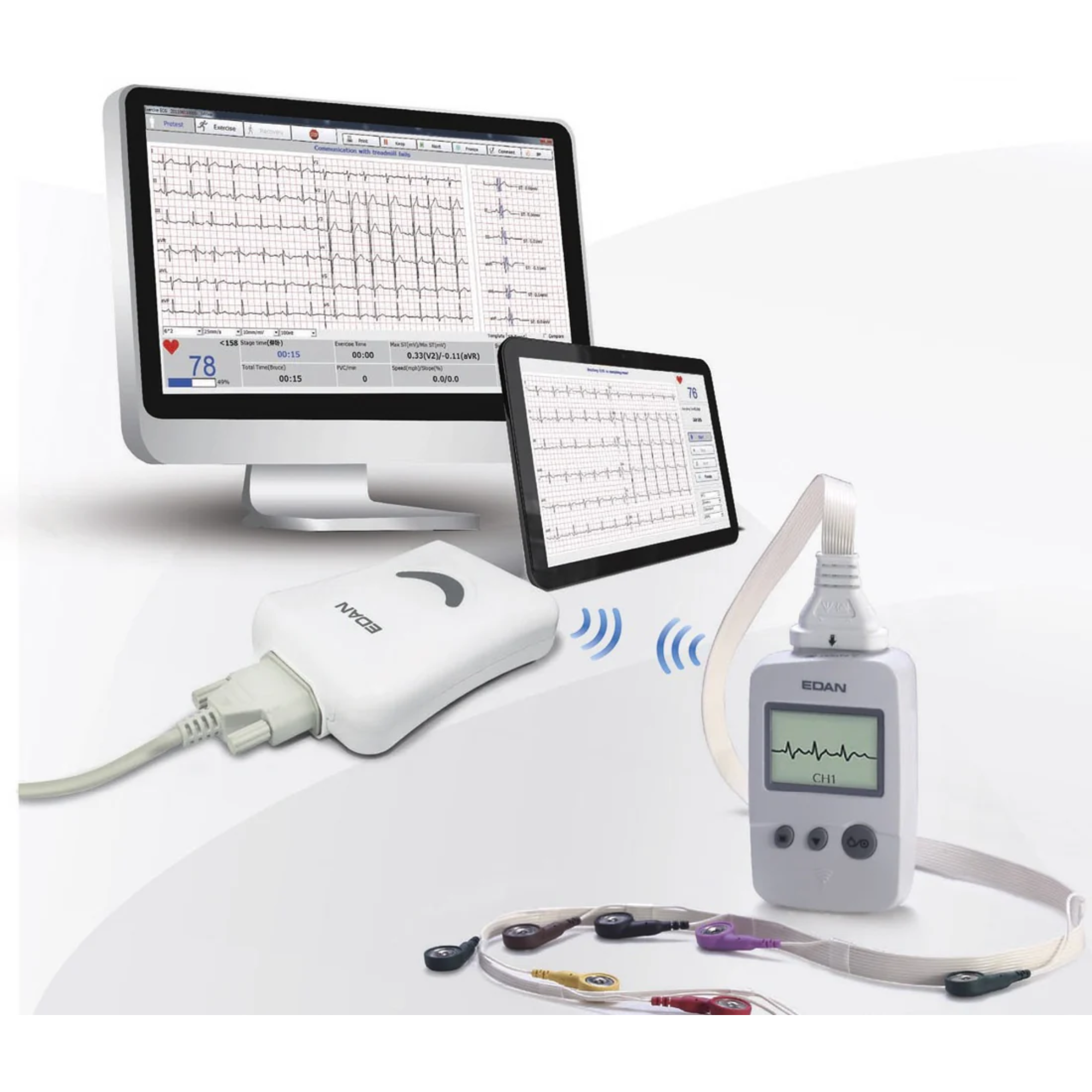 Électrocardiographe Numerique Bluetooth PC SE-1010 - EDAN