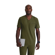 Rally Top - Haut médical slim et élégant - Col V - Homme - Barco Unify BARCO UNIFY