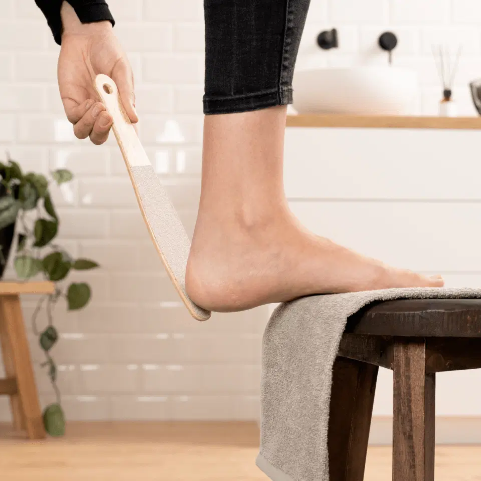 Râpe double face en bois de hêtre - grain 180/100 - 27 cm - Ruck - My Médical