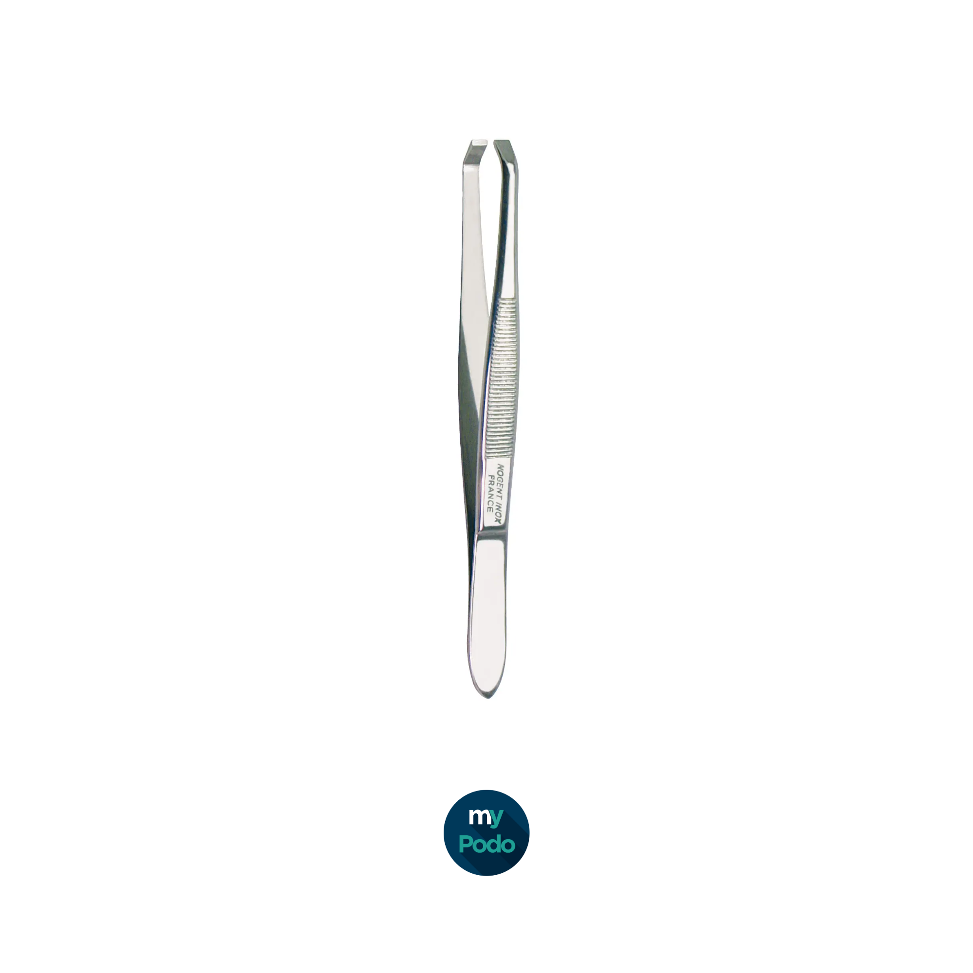 Crab-shaped tweezers - Length: 9 cm - Shiny stainless steel