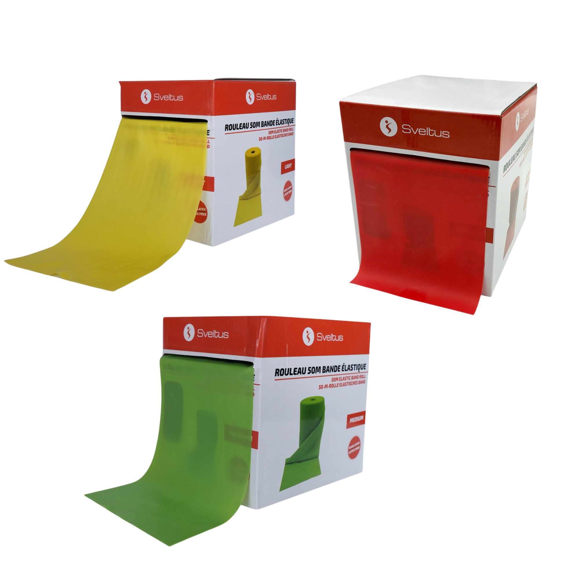 Rouleau Bande Élastique TPE/TPR - 50 m - Sveltus
