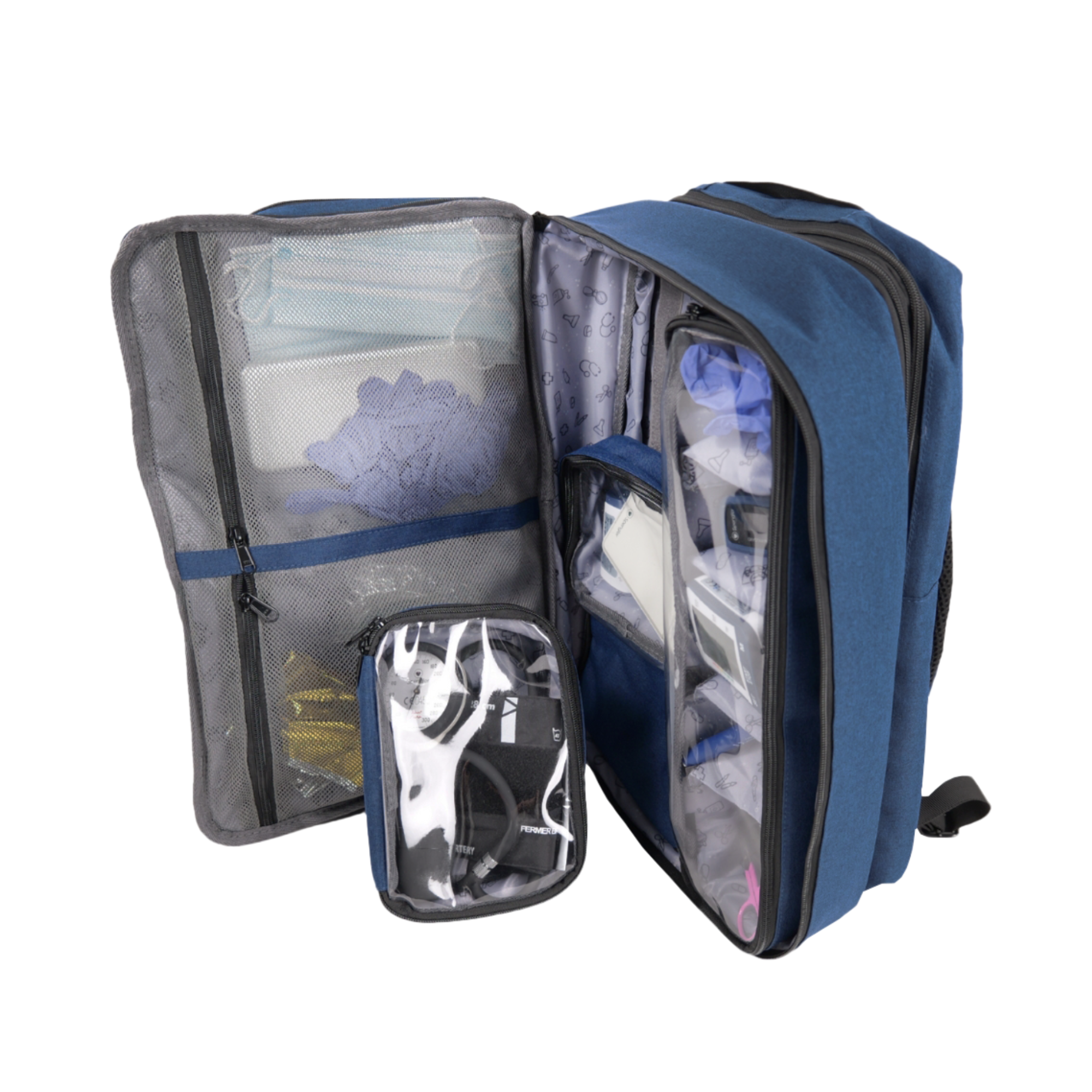 Sac à dos convertible médical OUESSANT - Marine / Noir