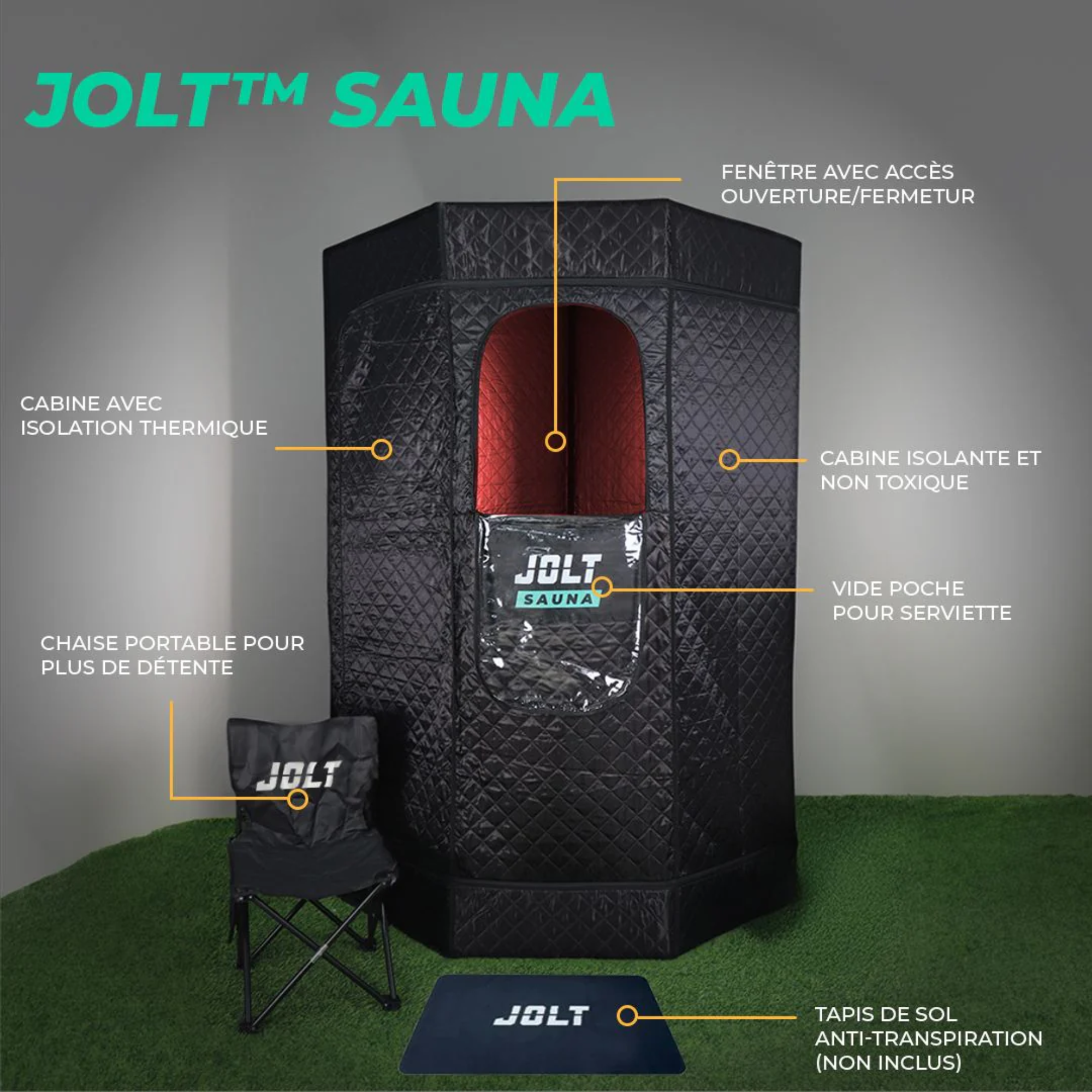 Sauna - dry heat - portable cabin - Jolt