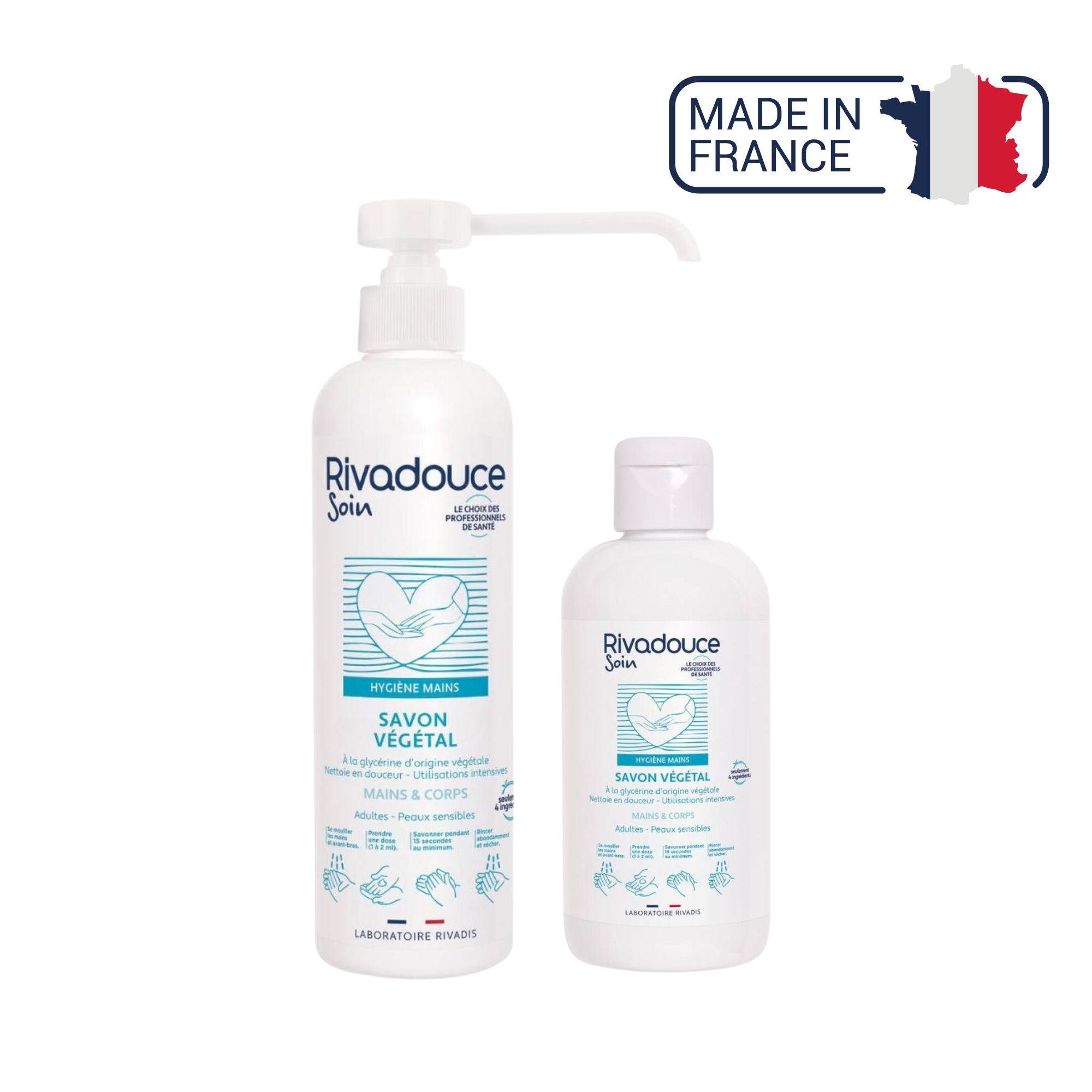 Jabón vegetal - 2 tamaños - Rivadouce