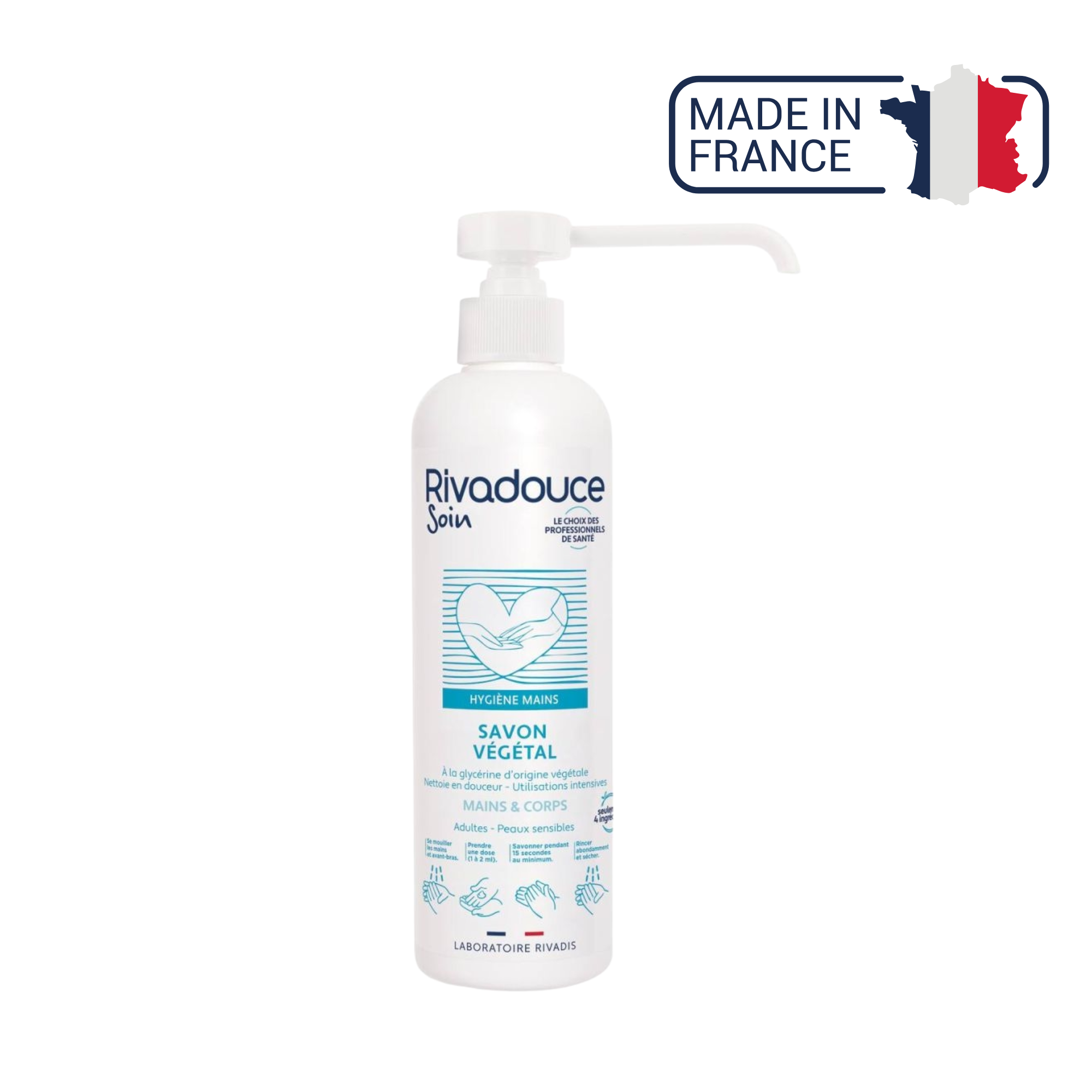 Jabón vegetal - 2 tamaños - Rivadouce