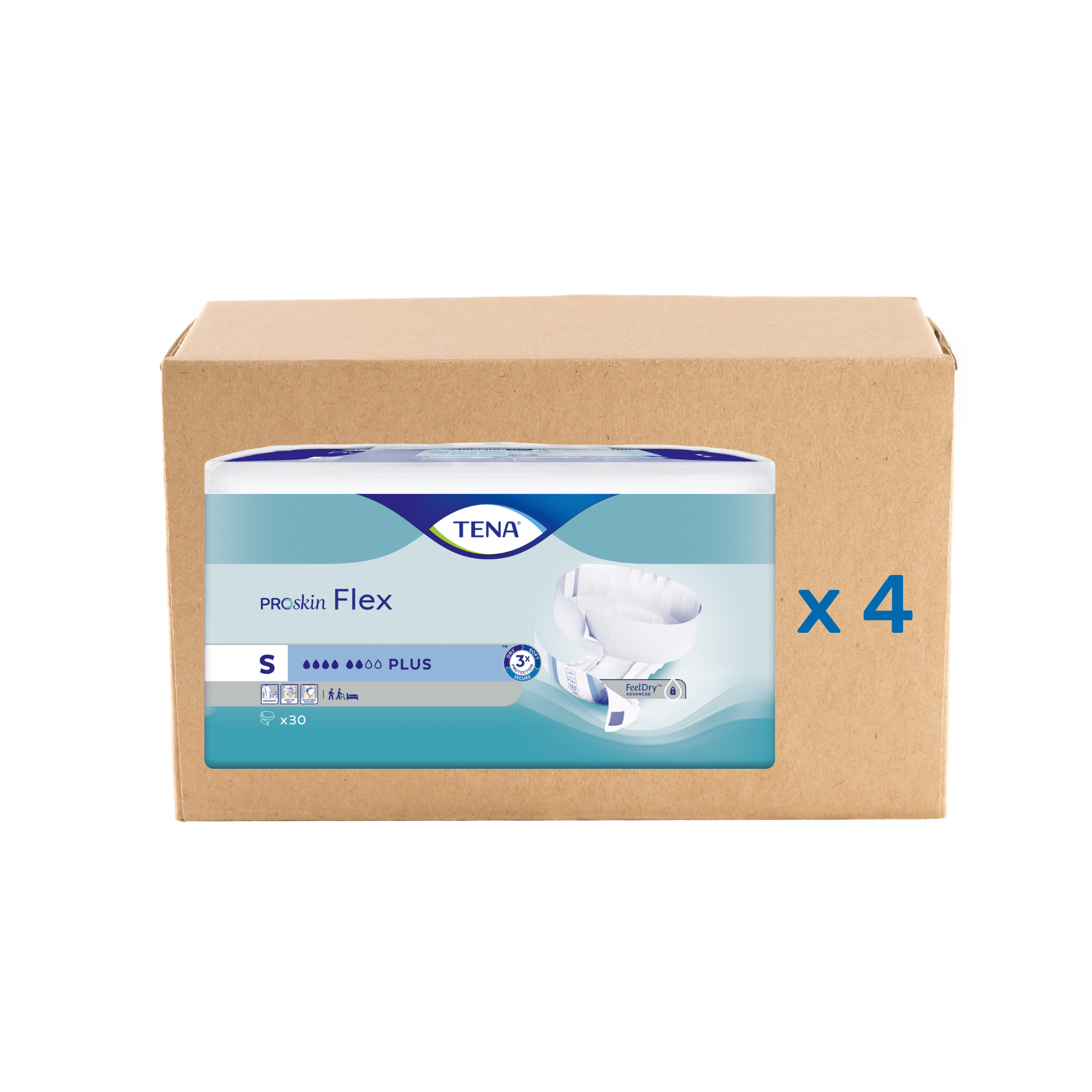 Change Tena Flex Proskin - Plus 6 drops - 4 sizes - Tena