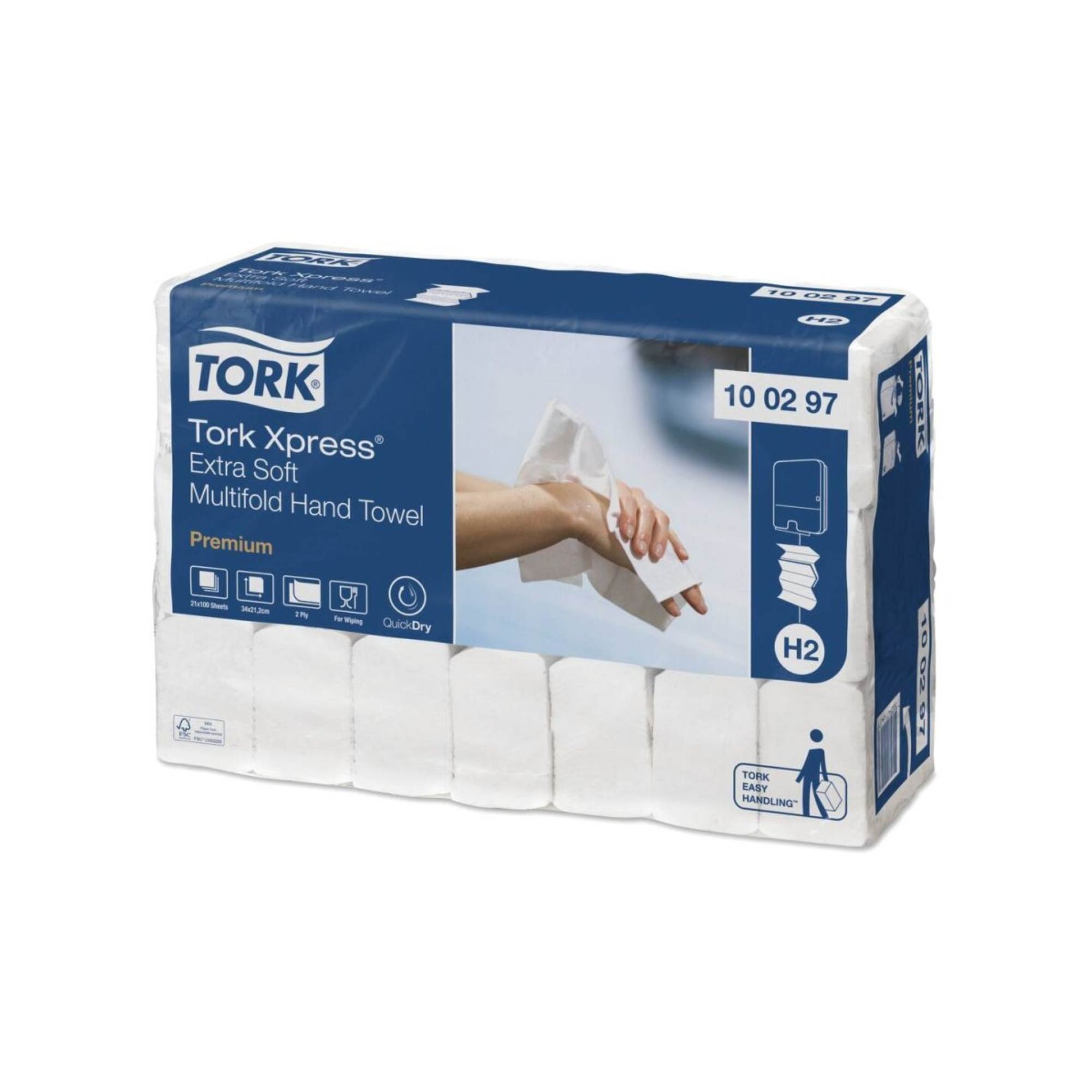 Essuie-mains Tork Xpress - 12 Paquets De 200 Feuilles - 2 Plis