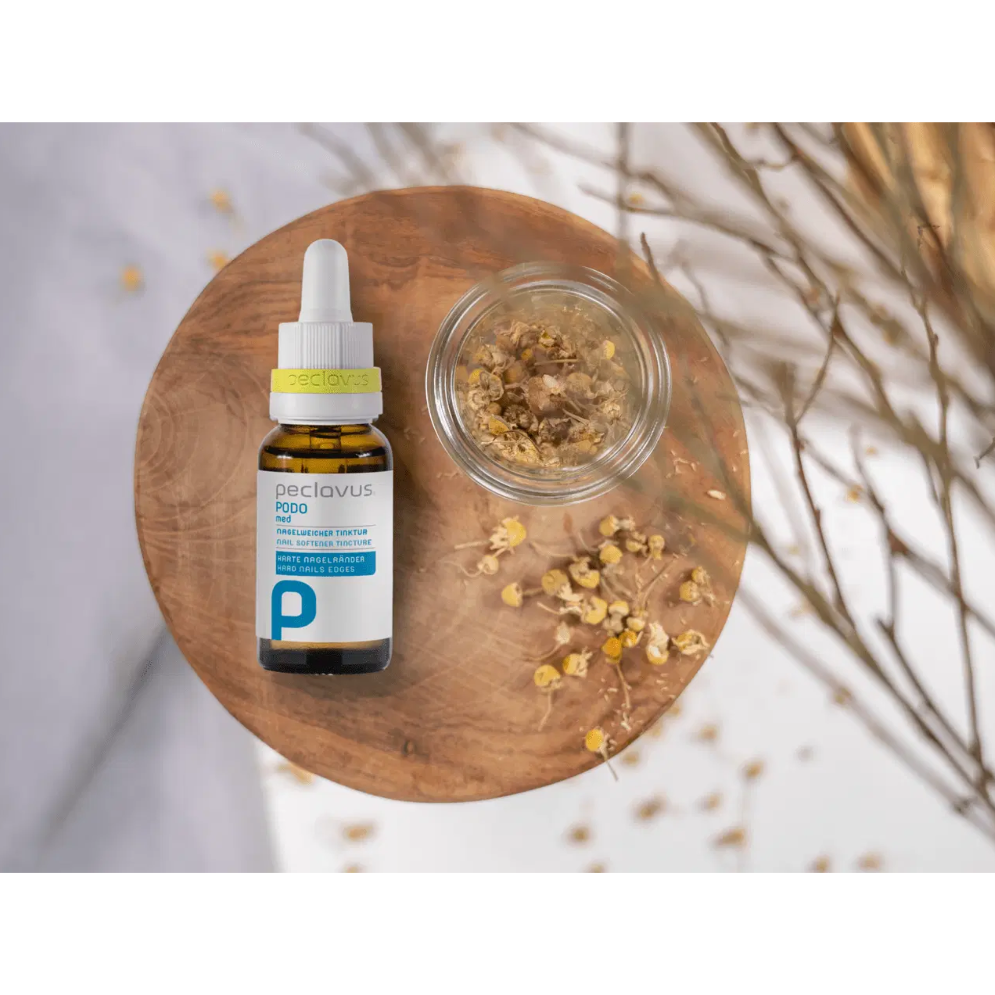 Teinture émolliente et adoucissante pour les ongles - 2 contenants -  Peclavus