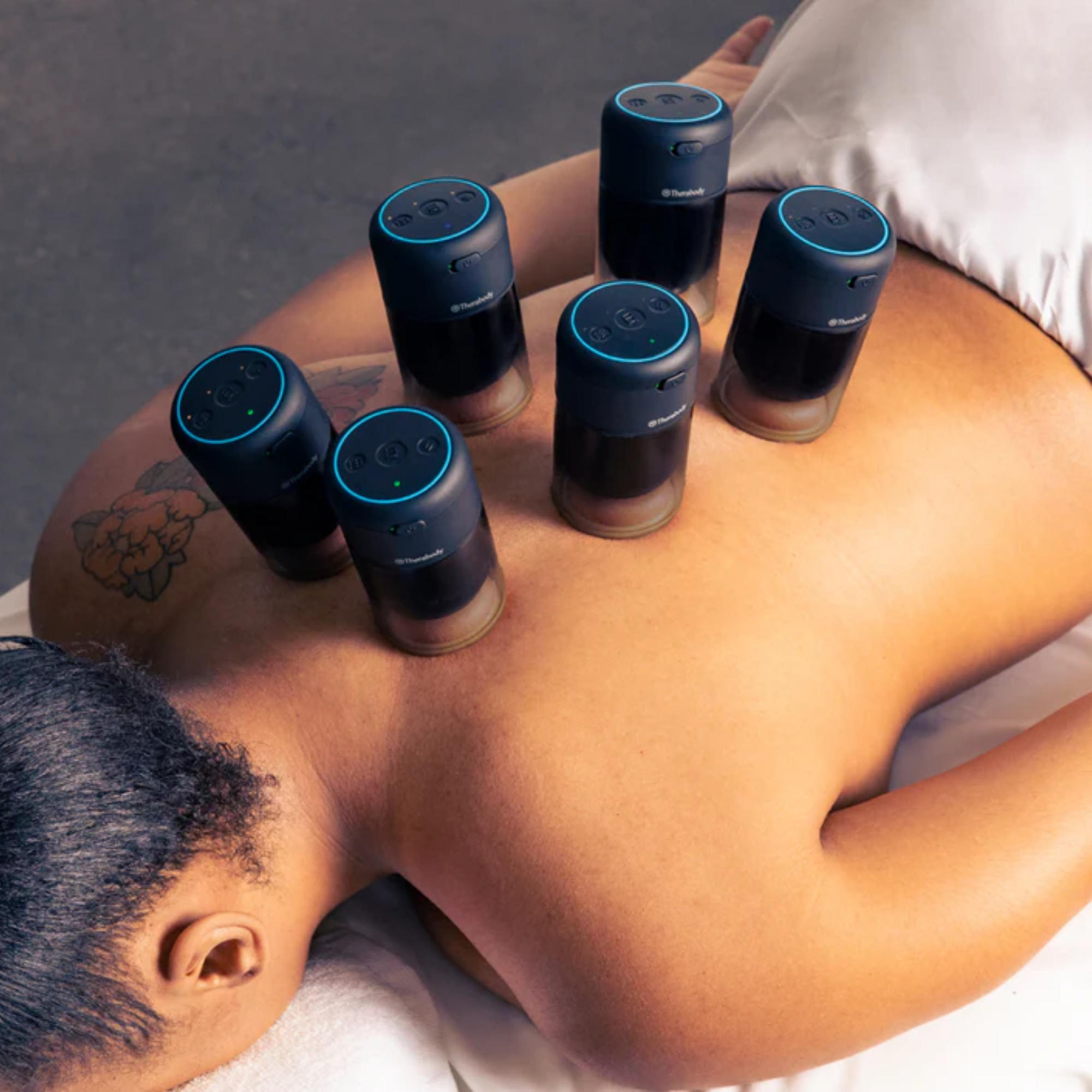 TheraCup - 3 tailles ventouses avec vibrations/chaleur - Therabody