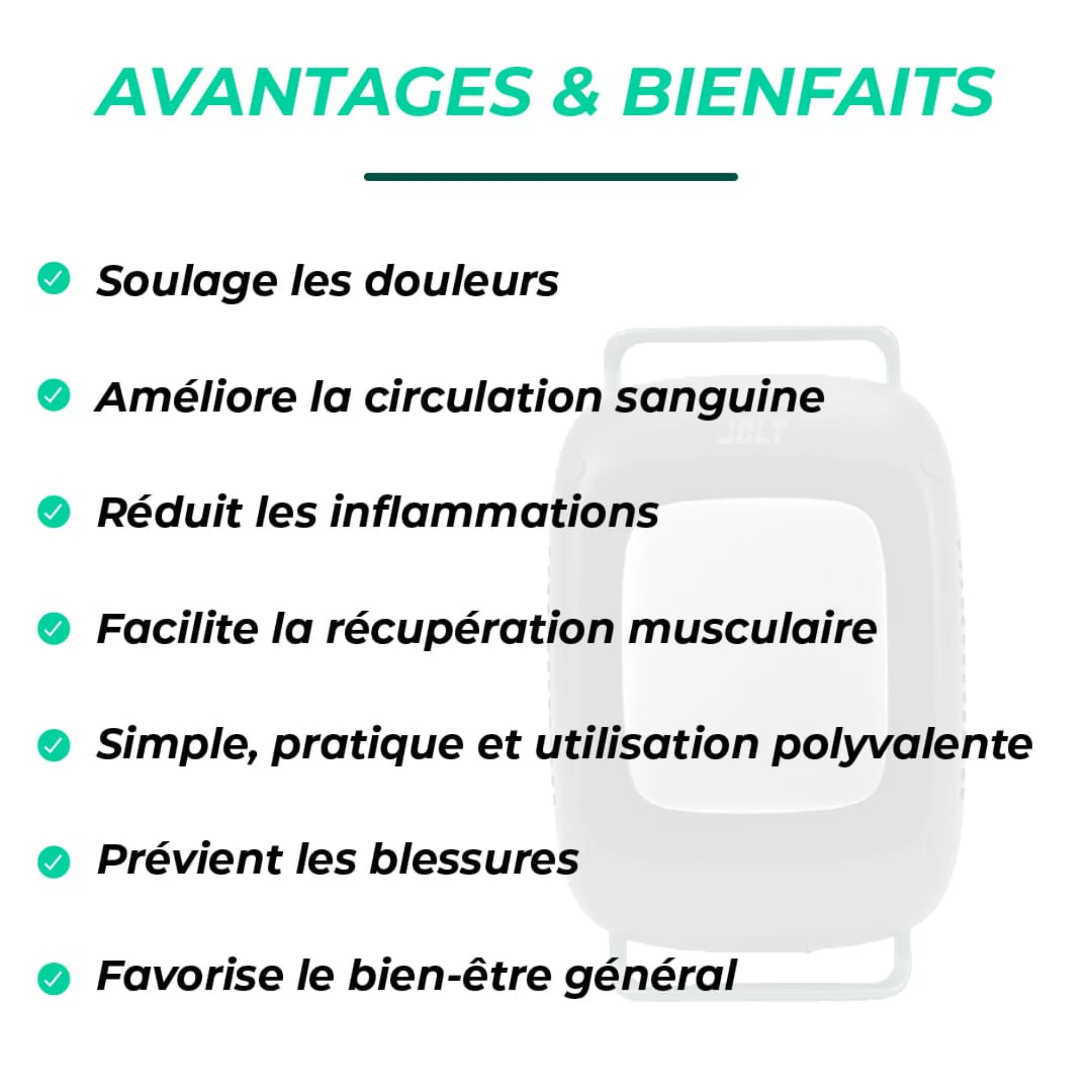 Almohadilla térmica - Caliente/Frío - Sacudida