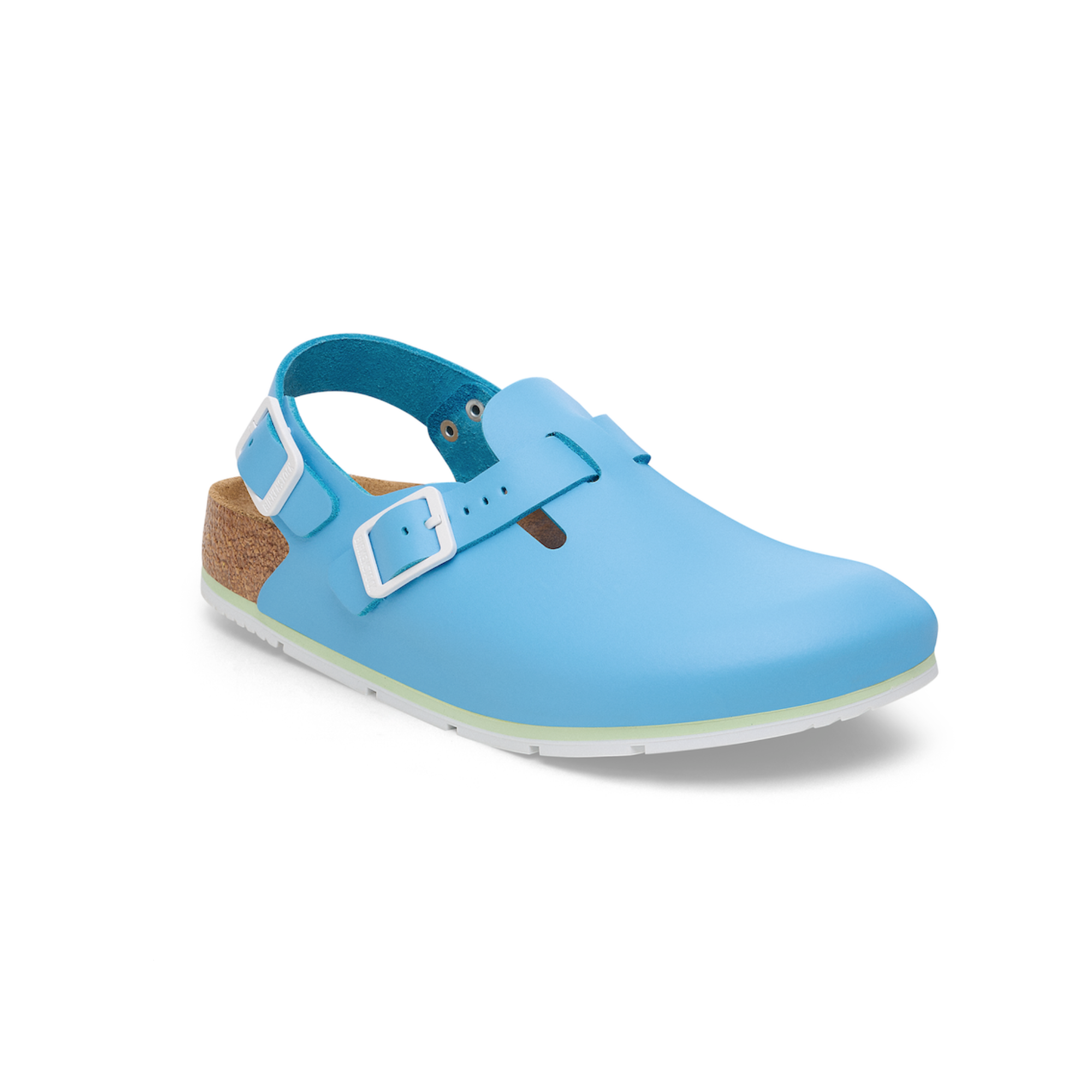 Tokio Pro - Sabot Cuir naturel - Plusieurs coloris - Birkenstock - Couleur 1 Birkenstock  Bleu-ciel-Étroite-48