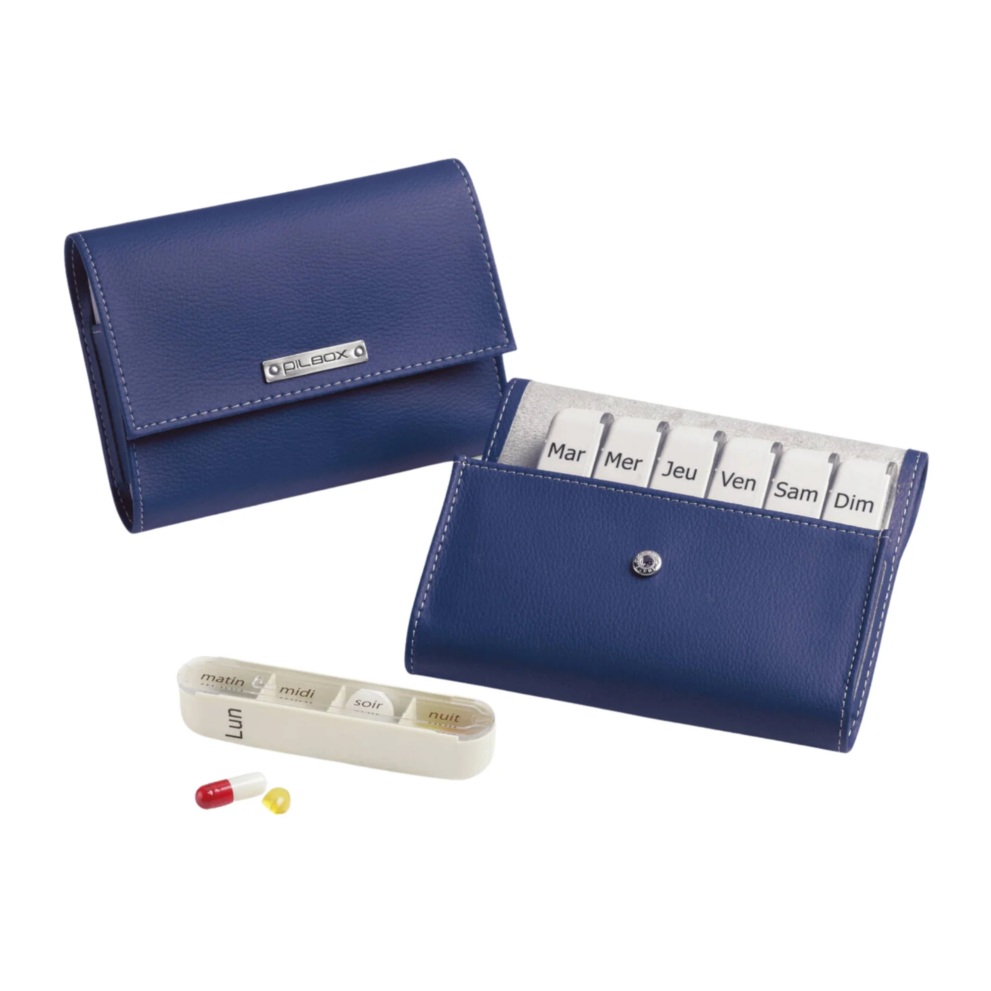 Pilulier Pilbox Liberty - plusieurs coloris - STI Plastic