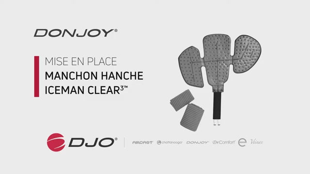 Charger la vidéo : Manchon Hanche pour IceMan® Clear3™ - appareil de cryothérapie - Donjoy®