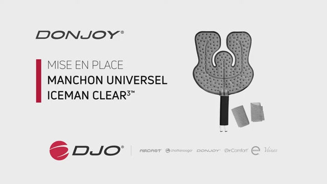 Charger la vidéo : Manchon Universel pour IceMan® Clear3™ - appareil de cryothérapie - Donjoy®