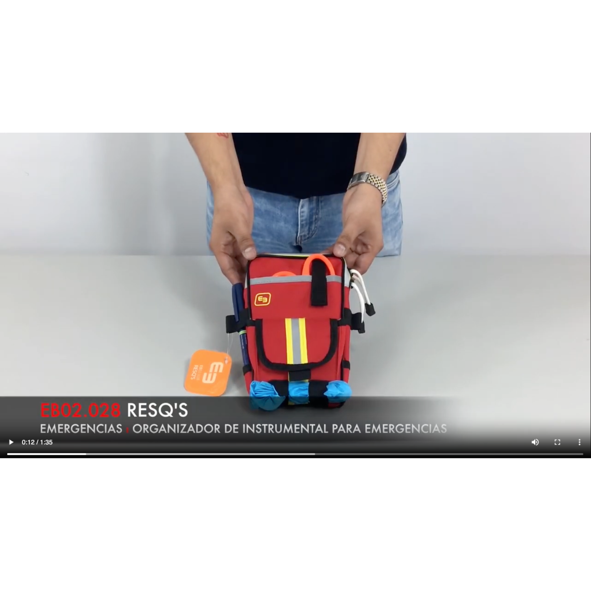Charger la vidéo : Étui pour instruments d'urgence - RESQ - rouge - Elite Bags