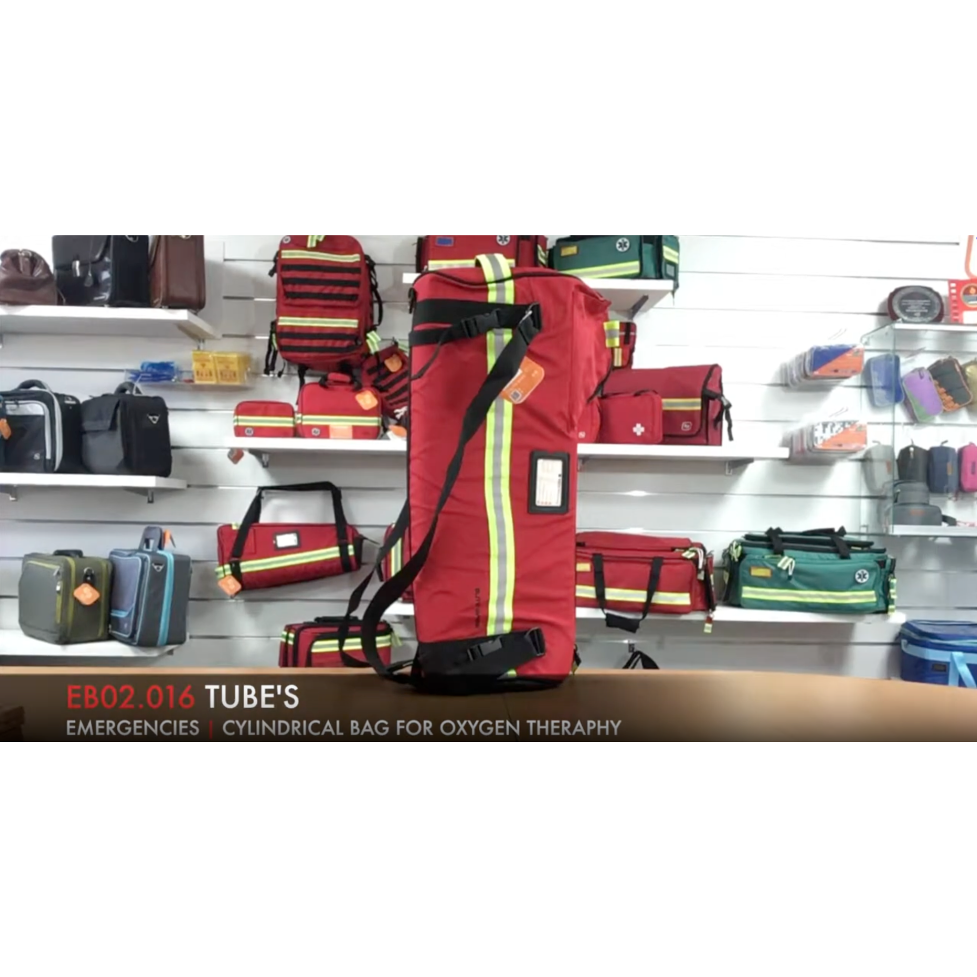 Charger la vidéo : Sac cylindrique - TUBE - pour l’oxygénothérapie - 3 à 5 L - 3 modèles - Elite Bags